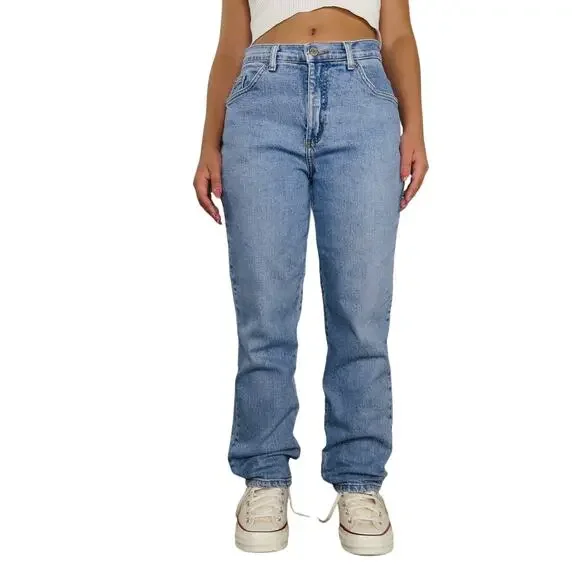 Faded Glory 1990s Vintage Mom Jeans Straight Leg Jeans High Rise Back Yoke 29